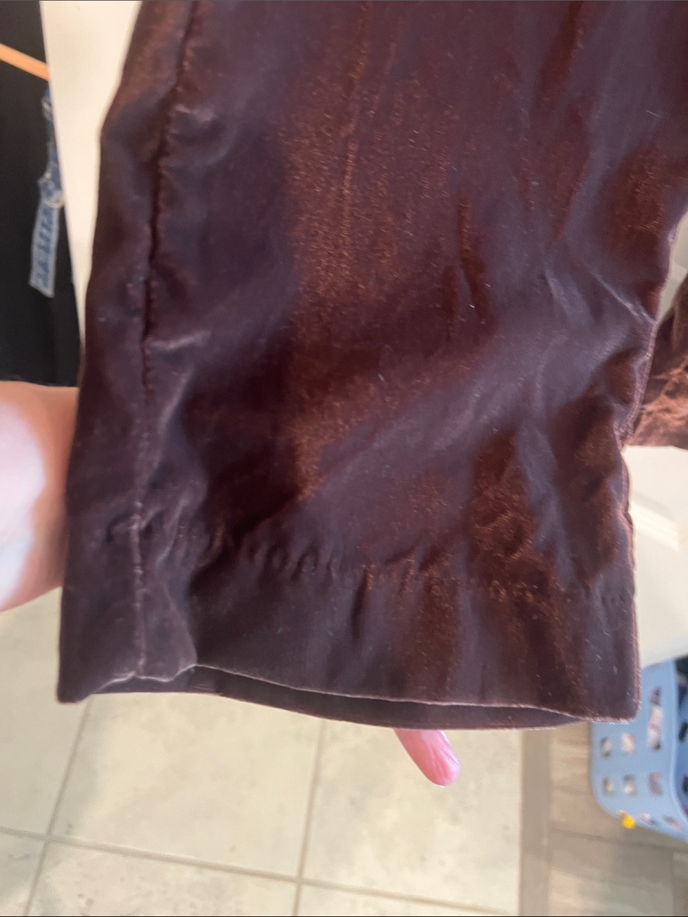 a new day Dark Brown Velvet Wide-Leg Trousers - Picture 5 of 12